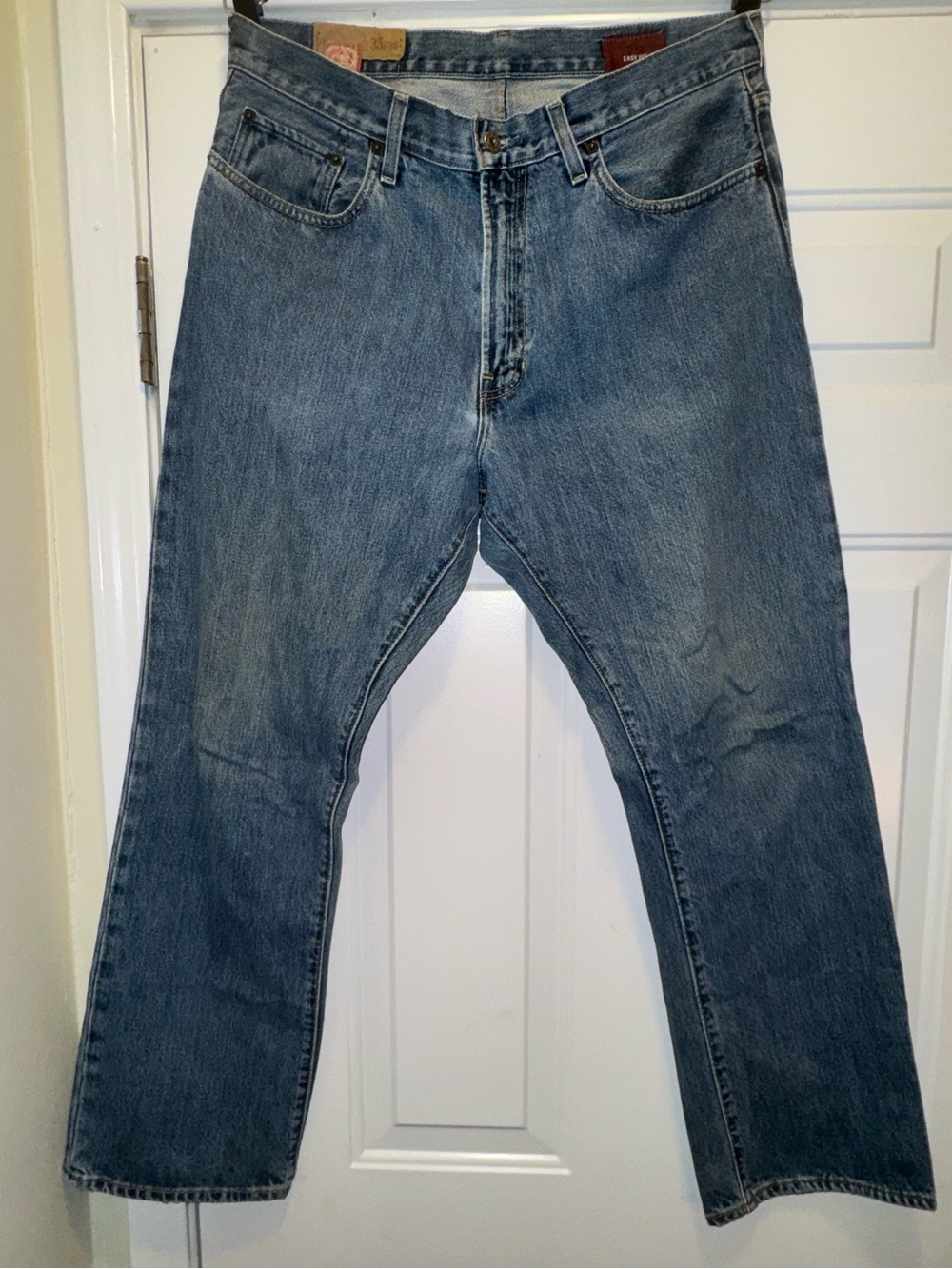 Gap 1969 Easy Fit Jeans Mens 35x30 Blue Denim Relaxed Straight Mexico